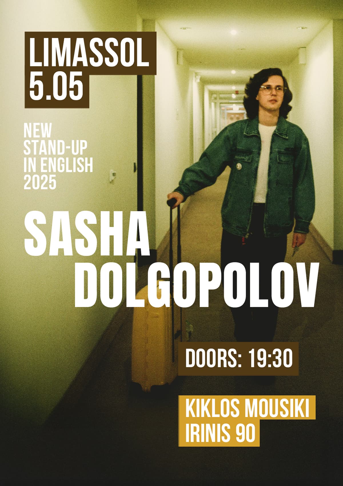 SASHA DOLGOPOLOV – STAND-UP PO ANGIELSKU W LIMASSOL